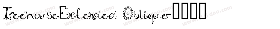 TreehouseExtended Oblique字体转换